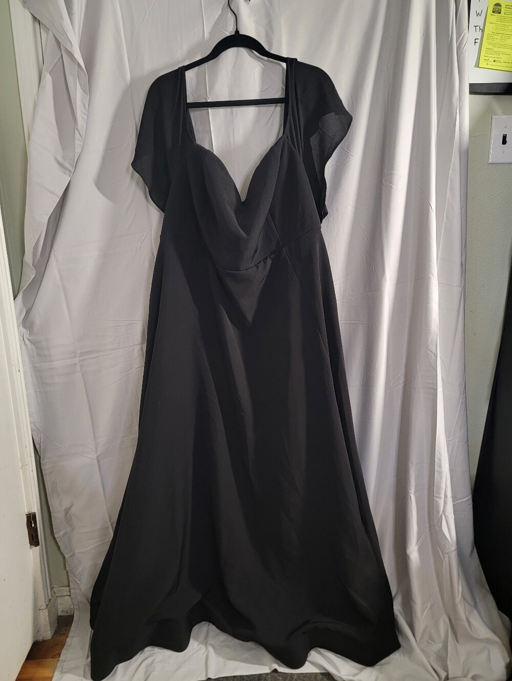 torrid Black Maxi Dress with Flutter Sleeves